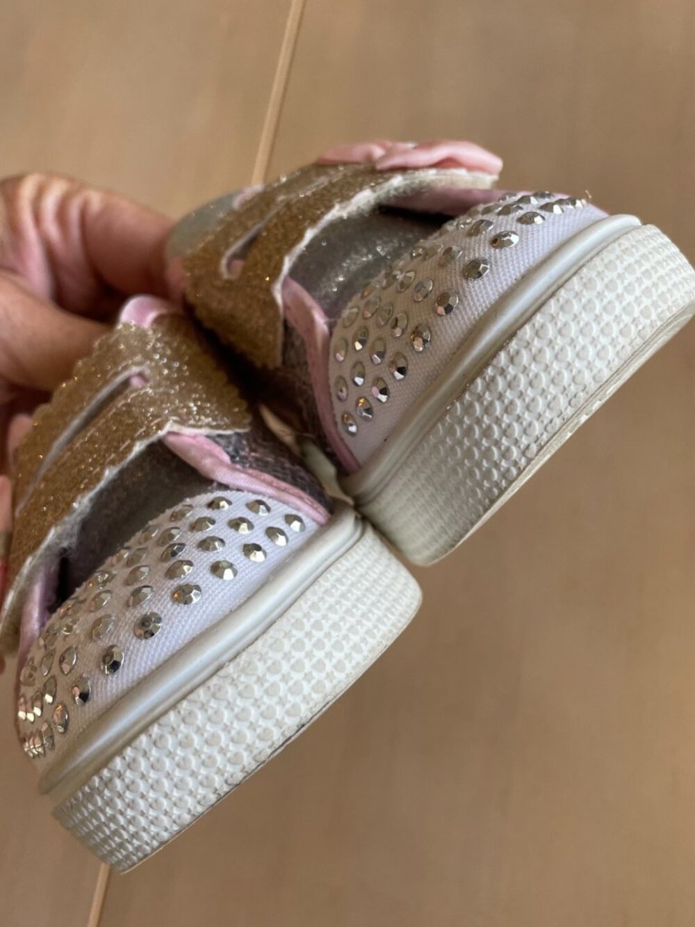 Entire Closet $5! S Sport by Skechers Toddler Girl Lexi Light Up Pink Glitter - Picture 5 of 12